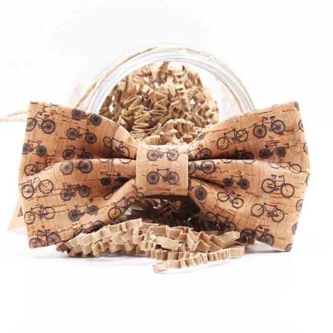 Bicycle cork bow tie